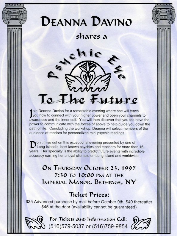Deanna Davino customer marketing flyer custom graphic design